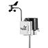 Cup air flow meters to measure temperature, humidity, pluviometry, wind speed, logger.
