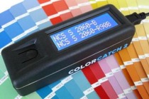 Colour meters for both colour and luminance for measuring surface colours of products.