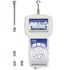 Force meters for measuring traction and compression, 50, 200 and 500 N, PEAK function.