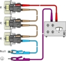 Illustration of how to connect our Megohmmeters