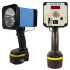 PCE-OM 100N series stroboscopes: with mains adaptor and external trigger input.