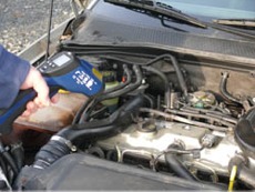 measuring the temperature of a motor