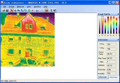 Using software of our Thermal Imaging Cameras.
