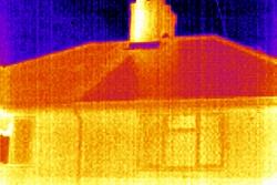 Thermal Imaging Cameras checking isolation of a house.