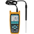 PCE-TDL 100 series thermometers with two-channels, Pt100 sensors, LCD display, USB adapter and software.