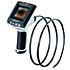 Borescopes with camera head  6 mm, water-resistent, 2,7" LCD-screen