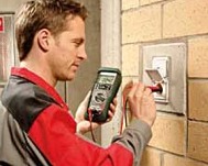 testing a device's connections with the W-20 TRMS voltmeters