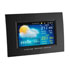 Weather Stations with digital photo frame, memory card slot, display of indoor temperature and humidity.
