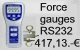 For measuring instruments traction.