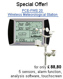 Weather station with five sensors