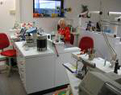 Use of balances for gold in a prosthetic laboratory.