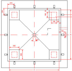 Horizontal view of the In-Floor Scale