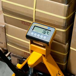Forklift Scale during inventory