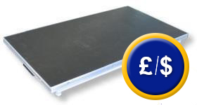 Movable Benchtop Scale PCE-PS 150 MLX with two rolls and grip handle