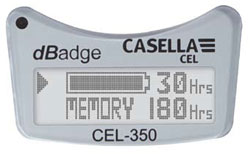 Software for the dBadge CEL-350 acoustic dosimeter.