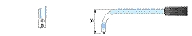 PCE-T395 contact thermometer: temperature sensor