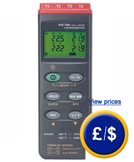 the PCE-T395 thermometer