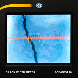 Crack Width Meter PCE-CWM 20: measurement in real-time speed