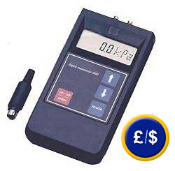 the PCE-DM 30, PCE-DM 2L and PCE-DM 2 differential pressure meter