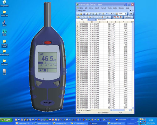Digital sound meter CEL-244 Kit: Software