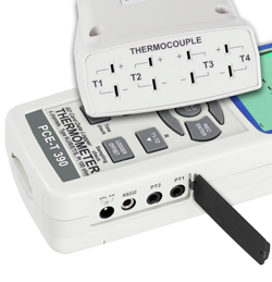 Connections of the PCE-T390 digital thermometer