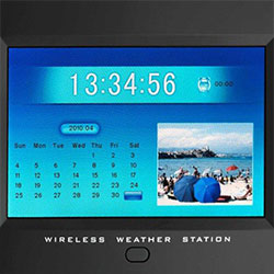 Digital Weather Station with Picture Frame Viewer calendar.