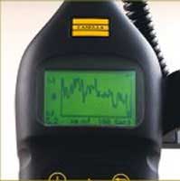 Display of the dustr particle analyzer MicroDust pro Kit.