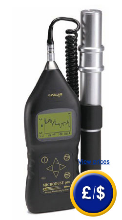 Dust particle analyzer MicroDust pro kit to measure the content of dirt particles in the atmosphere.