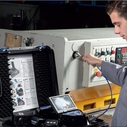 With The PCE-V240 / V260 endoscope with monitor and digital counter  