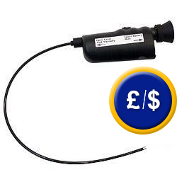 PCE-E45 fiberscope with illumination for inspecting components.