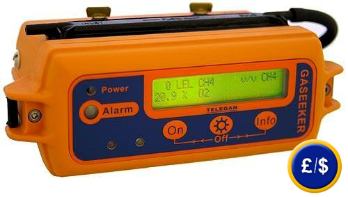 Front view of the Gas Analyser Gaseeker
