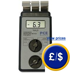 PCE-WP21 humidity tester for building materials to determine humidity in concrete.