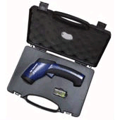 PCE-889 infrared thermometer in its carrying case, ready to go