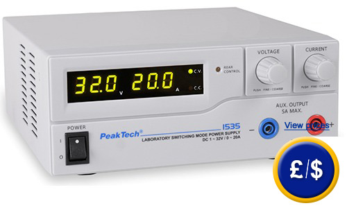 Laboratory Power Supply - PKT 1535 Laboratory Power Supply - PKT 1535 to adjust the level of current and voltage through two separate rotary switches.