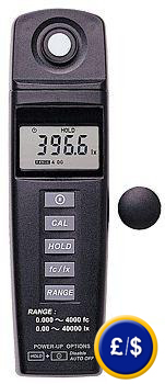 PCE-170 lux meter with built-in sensor comes with a wide measurement range.