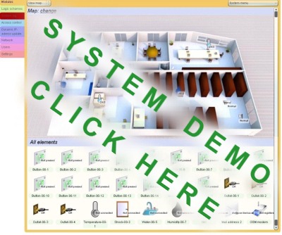 Image of the PCE-IMS 1 monitoring system software