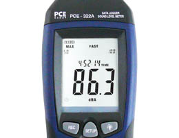 PCE-322 A noise meter: Transmission of data to a computer