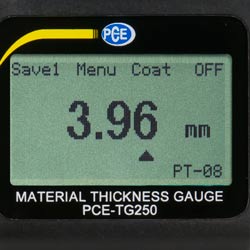 display of the pce-tg 250