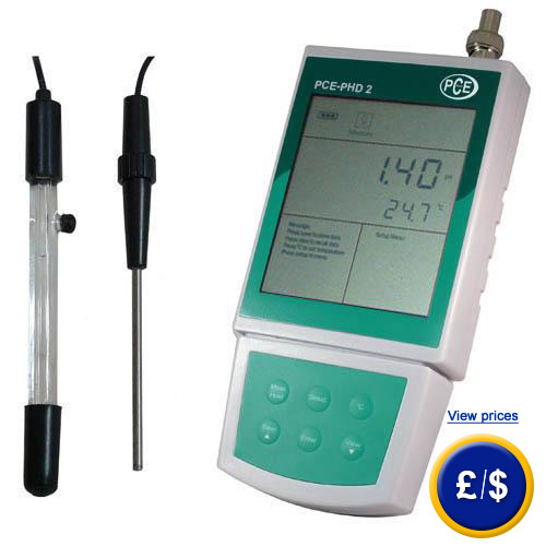 Analyser pH PCE-PHD 2 for the verification of the important parameters of the water. 