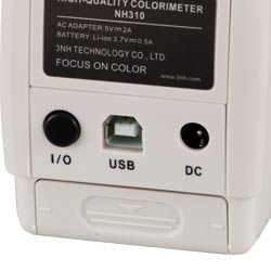 The connections of the portable Colorimeter.