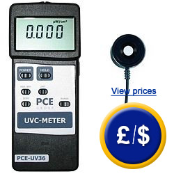 the PCE-UV36 radiation meter