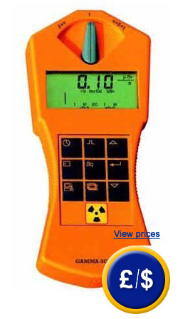 Radioactivity meter GAMMA - SCOUT with internal memory and software.
