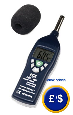 The PCE-999 sound level indicator.