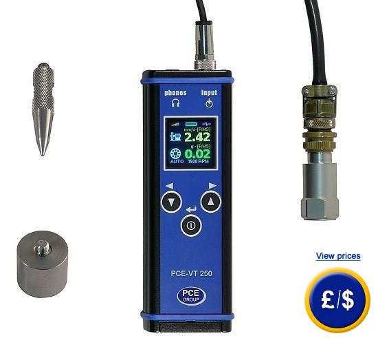 PCE-VT 250 Stethoscope to determine the machinery state.