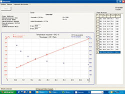 Texture Analyzer TEX AN 200: software screenshot
