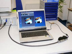 PCE-VE 110 video endoscope: sending image data to a computer 