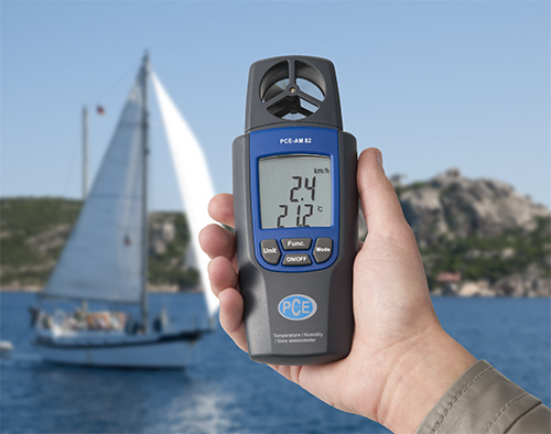 Image of application of the Wind Meter PCE AM 82.