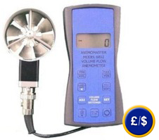 Wind Velocity Meter KM series with high accuracy for measuring of wind velocity.