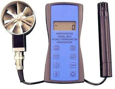 Wind Velocity Meter KM model 6815 with external vane sensor