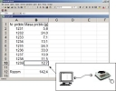 Optional accesory: Software and data wire for the Density Balances/Balances for Density